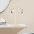 thumbnail image 1 of 4 Pack Jewelry Holder Stand, Metal Jewelry Display Rack Holder Stand Small Jewelry Display Stand Vertical Type Bracelet Display Stand Stable Support Portable for Display Jewelry, 1 of 7