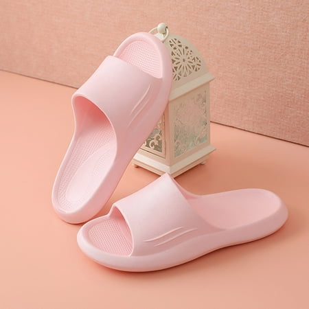 

Mishuowoti slipper for women 2023 Fashion Spring And Summer Women Slippers Non Slip Flat Bottom Open Toe Comfortable Light Solid Color Simple Design
