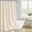 Cream - Stripes, variant on ComfiTime Tassel Shower Curtain Set with Hooks – 330 GSM Heavy-Duty Fabric Cloth, Boho Farmhouse Bathroom Curtain, Embroidered Hotel Luxury Linen, Water-Repellent, Machine-Washable, 72” x 72”, Green