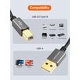 thumbnail image 4 of Cable de Impresora CableCreation Gris Espacial con Caja de Aluminio de 1.5 Metros, 4 of 6
