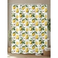 thumbnail image 4 of Fsddascl Yellow Lemon Shower Curtain Set - 48" x 72" Washable Bathtub Curtain with 12 Hooks, Tropical Green Leaf Pink Floral Fruit Waterproof Fabric Stall Shower Curtains for Bathroom/Bathtub Décor, 4 of 6