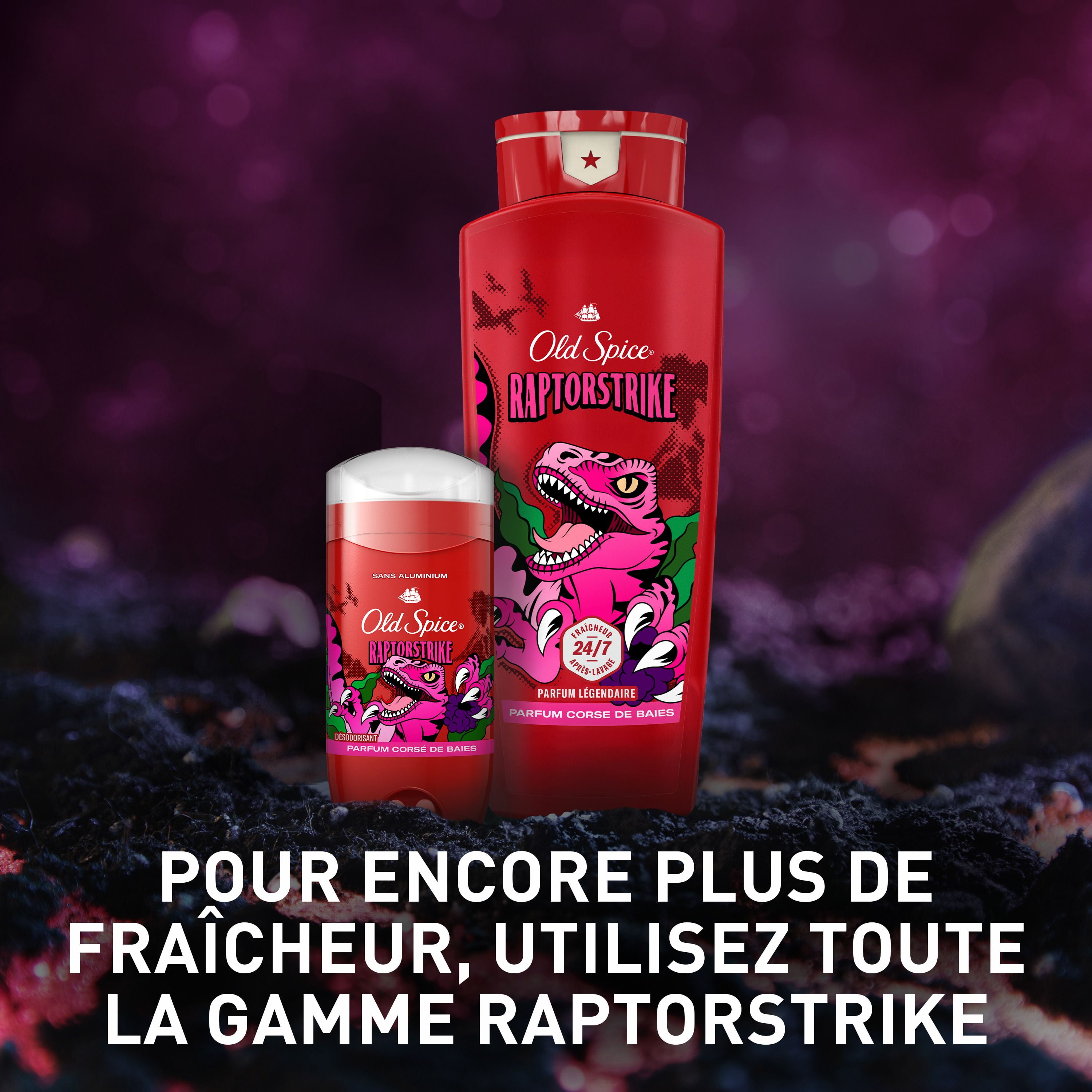 Old Spice Aluminum Free Deodorant for Men, Raptorstrike, 48 Hr. Protection, 85G