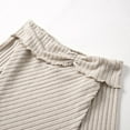 thumbnail image 4 of ZHUASHUM T Shirts For Womens 2024 Trend Long Sleeve Off Shoulder Lettuce Trim Asymmetrical Hem Ribbed Tee T Shirts Beige L, 4 of 8