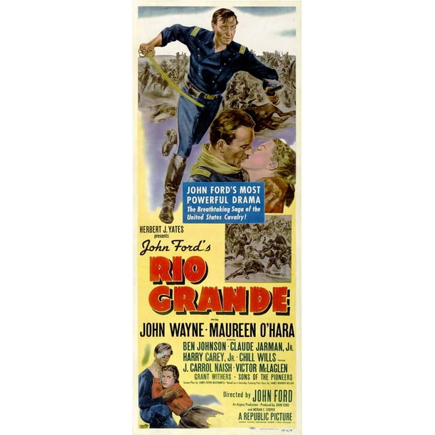 Rio Grande Movie Poster Insert Style A 14 X 36 1950 Walmart Com Walmart Com