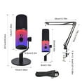 thumbnail image 4 of USB Power PC Microphone With Studio Sound Color Lighting Quick Sensitivity Control Shockproof, 4 of 8