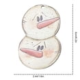 thumbnail image 3 of TIELUTT Interesting Snowman Face Christmas Tree Decorations Snowman Clear Thread for Hanging and Lime Christmas Decorations Winter Fireplace Garland round Stained Glass Window Panel for Chandelier, 3 of 6