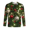 thumbnail image 5 of Stamzod Gifts for Christmas Plus Size Men's T-Shirts Clearance Men Clothes Long Sleeve Christmas Funny Xmas Print Trendy Shirts Christmas Graphic Tees, 5 of 5
