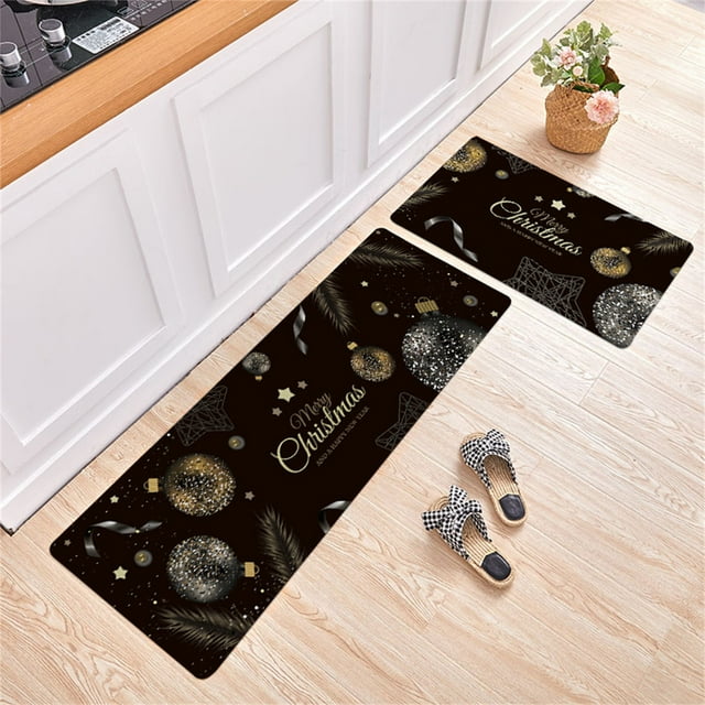 Panxico Front Door Mat,Personalized Mat,2 Piece Non Slip Kitchen Mat Runner Rug Set Doormat Merry Christmas Snowman Door Mats Rubber Backing Carpet In,Door Mat Outside Entrance,Clearance Items