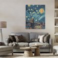thumbnail image 3 of Stupell Industries Art Deco Iconic Blockchain Moonlight Canvas Art, 30 x 40, by Svetlana Aleynikova, 3 of 8