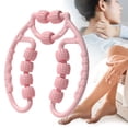 thumbnail image 1 of Rodillo de masaje de 11 ruedas para esculpir el cuerpo, ideal para muslos y brazos, ideal para interiores. rosa, 1 of 8