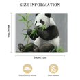 thumbnail image 2 of Nawypu Panda Canvas Wall Art Panda Picture Prints with Flower Cute Animal Painting for Living Room Kids Room Bedroom Ideal Gift Artwork Framed, 2 of 5