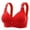 Red, variant on Bralettes for Women Support Padded Wireless Bras Wider Adjustable Straps Support Comfort Bra for T Shirts (XL, Red)