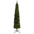 thumbnail image 2 of 8ft. Green Pencil Artificial Christmas Tree with 200 Clear (Multifunction) LED Lights and 402 Bendable Branches, 2 of 5