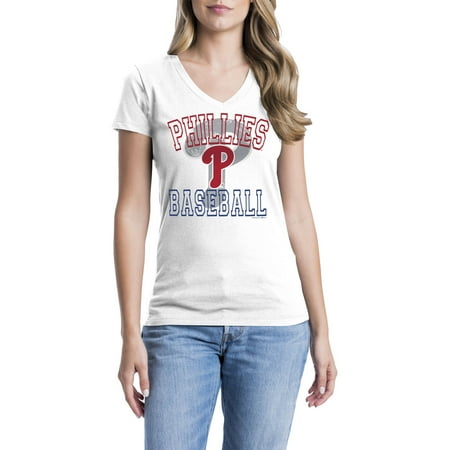 - Philadelphia Phillies Womens Short Sleeve Graphic Tee