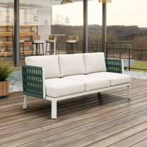 Bridgehampton Sofa White Sofa, Modern Style, Seats up to 3, Aluminum, Outdoor Living