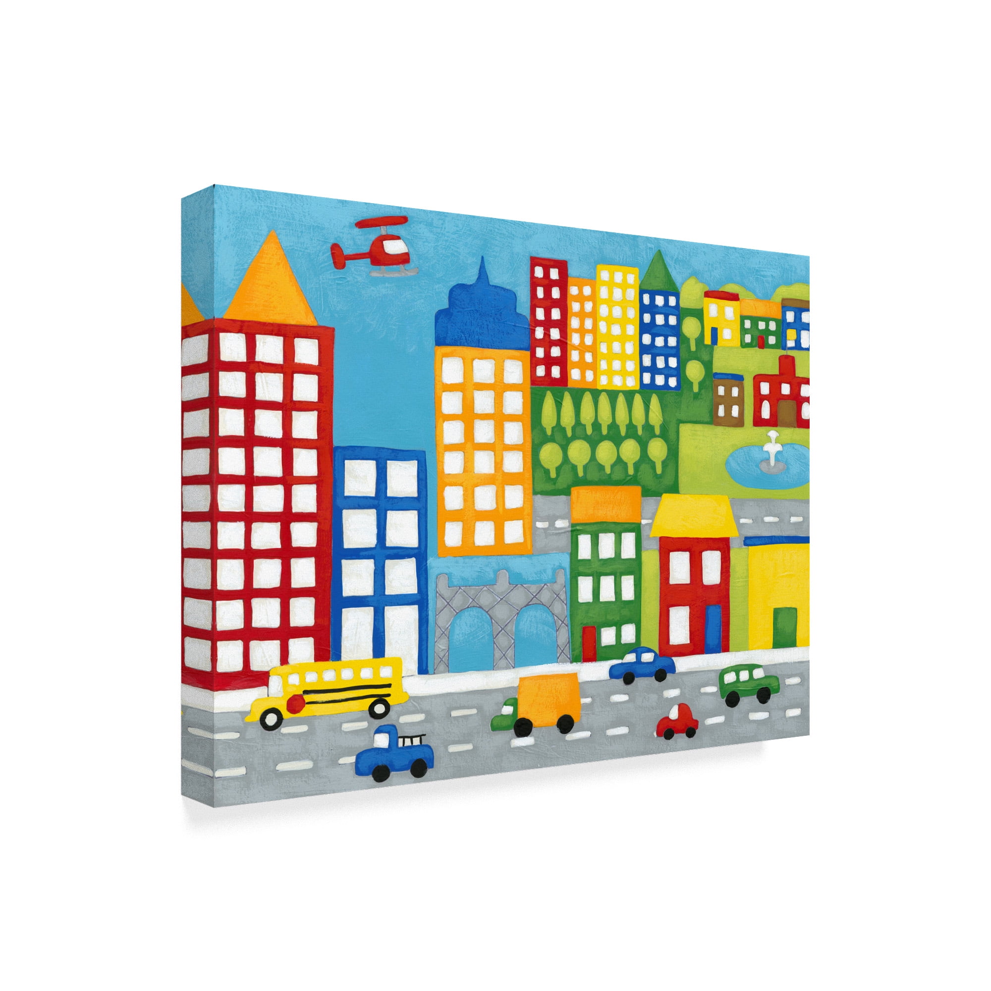 Trademark Fine Art 'Storybook City' Canvas Art by Chariklia Zarris