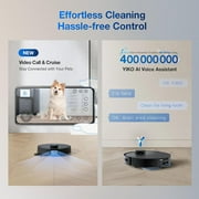 ECOVACS DEEBOT T30S AI Care Robot Vacuum and Mop - AI Instant Re-mop, 11000Pa, ZeroTangle Technology, TruEdge Adaptive Edge Mopping, Hot Water Mop Washing, Self Refilling, Auto-Mop Lifting