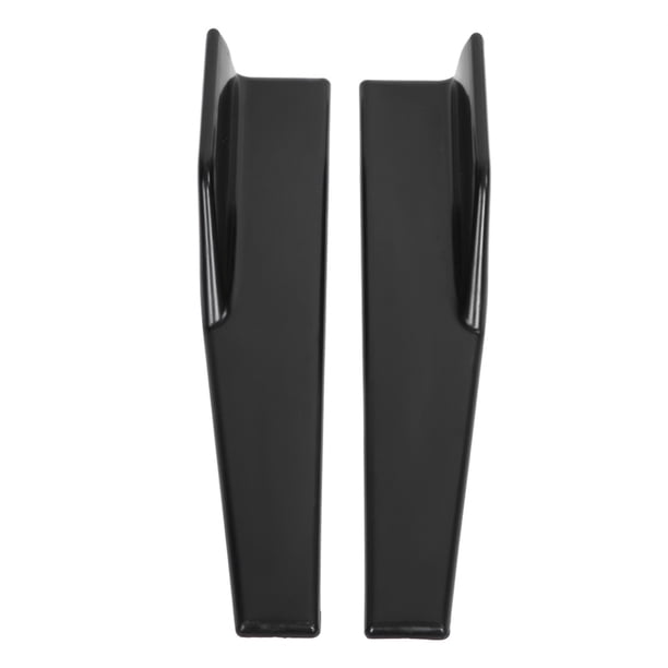 2 piezas de faldón lateral universal negro mate para coche, divisor de balancín, aletas, difusor Canard