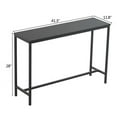 Black Console Table, Modern Sofa Entryway Table with Storage, Living