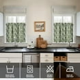 thumbnail image 4 of Kitchen Curtains 24 Inch Short - 3 Panel Set, Rod Pocket Window Curtain, 100% Polyester for Farmhouse, Cafe, Kitchen, Living Room, Bedroom, Sports-Themed Design, Easy Wash, 4 of 6