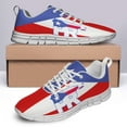 thumbnail image 4 of Puerto Rico Shoes Men Women Running Tennis Shoes Breathable Casual Puerto Rico Flag Sneakers White Size 7.5, 4 of 5
