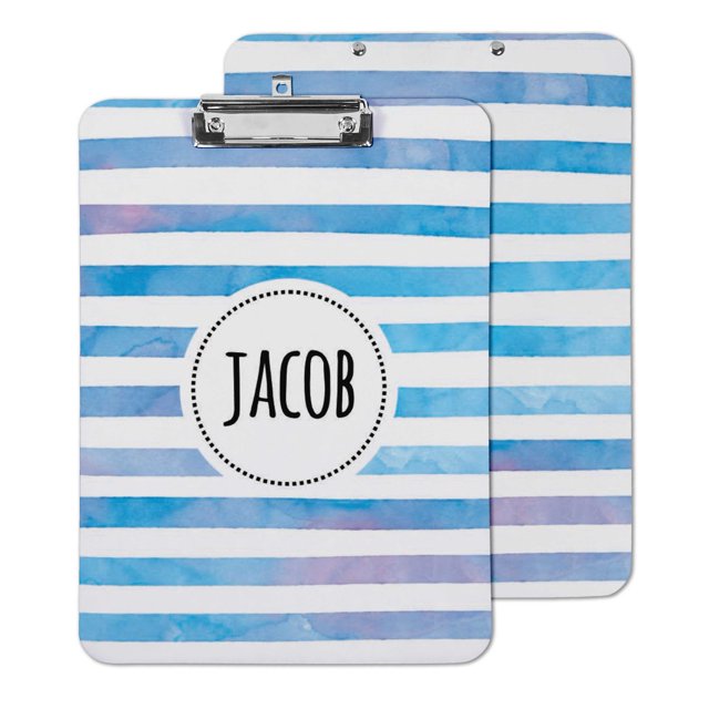 Printtoo Personalized Clipboard For Students Classroom School and Office Use Hardboard Letter Size w/ Low Profile Clip w/ Free Marker & Eraser,9x12.5 Inch