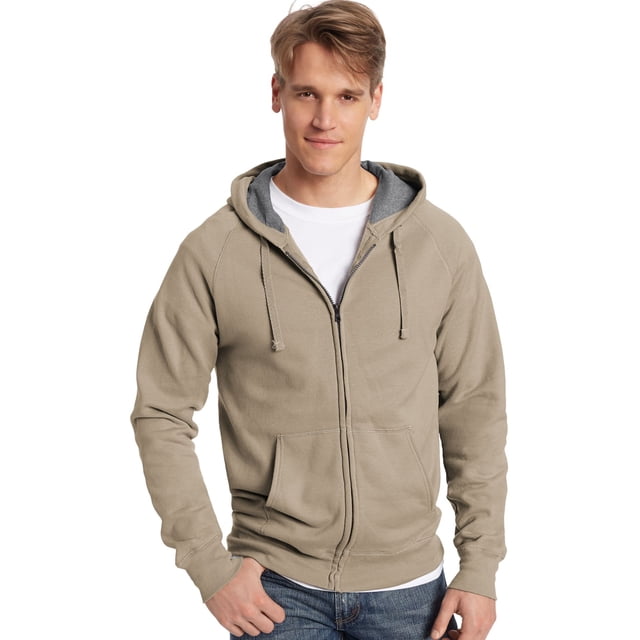 Hanes Nano Men`s Premium Lightweight Full Zip Hoodie Sweatshirt, M
