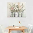 thumbnail image 2 of FUMJ Pristine Hydrangea Bouquets Thankful Grateful Blessed Sentiment Canvas Wall Art Design by Dogwood Portfolio 16\x12\, 2 of 4