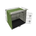 thumbnail image 6 of Star Dog Crate Cover, Repetitive Bicolour Pattern with Modern Abstract Classic Symmetric Shape, Easy to Use Pet Kennel Cover Small Dogs Puppies Kittens, 7 Sizes, Green and Pastel Yellow, by Ambesonne, 6 of 6
