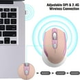 thumbnail image 3 of CHOK Wireless Mouse  2.4G Wireless Ergonomic Optical Mouse   Slim Silent Mouse with USB Receiver and 3 Adjustable DPI Cordless Computer Mouse for Laptop  Desktop  MacBook  PC and Home Off, 3 of 11