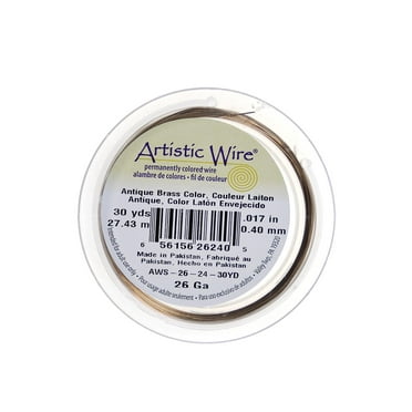 Spools 30 yd., antique brass, 26 gauge (pack of 4)