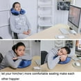thumbnail image 5 of Lemetow U-Shape Inflatable Comfortable Travel Pillow for Airplane Inflatable Neck Pillow Travel  Pillows for Sleep Home Textile  4 Colors, 5 of 10