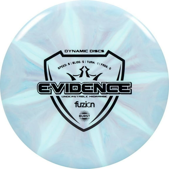 Dynamic Discs Fuzion Burst Evidence Midrange Golf Disc [Colors may vary]