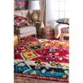 thumbnail image 2 of nuLOOM Tapis Marocain à Glands Multicolore 4 Pieds x 6 Pieds, 2 of 2