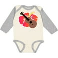 thumbnail image 3 of Inktastic Ukulele Hawaiian Music Gift Girls Long Sleeve Baby Bodysuit, 3 of 5