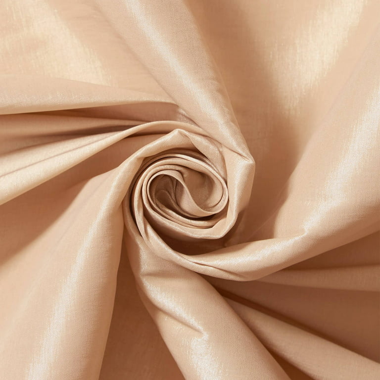 Designer 100% Silk Taffeta Quilted Drapery Fabric- Ivory- Sold By The Yard