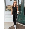 thumbnail image 3 of Conjunto Deportivo PRETTYGARDEN Mujer Sin Mangas Cuello Redondo Negro XL, 3 of 5