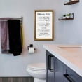 Farmhouse Bathroom Wall Decor Funny Bathroom Signs with Rules and
