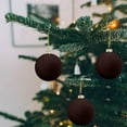 thumbnail image 3 of Kabnic 12PC Christmas Ball Ornament, Christmas Tree Ornaments Balls, Velvet Christmas Balls, Flocked Christmas Ball Xmas Decorative Hanging Ornaments Christmas Tree Decoration, 3 of 4