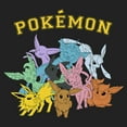 thumbnail image 2 of Junior's Pokemon Eeveelutions Festival Muscle Graphic Tee Charcoal 2X Large, 2 of 4