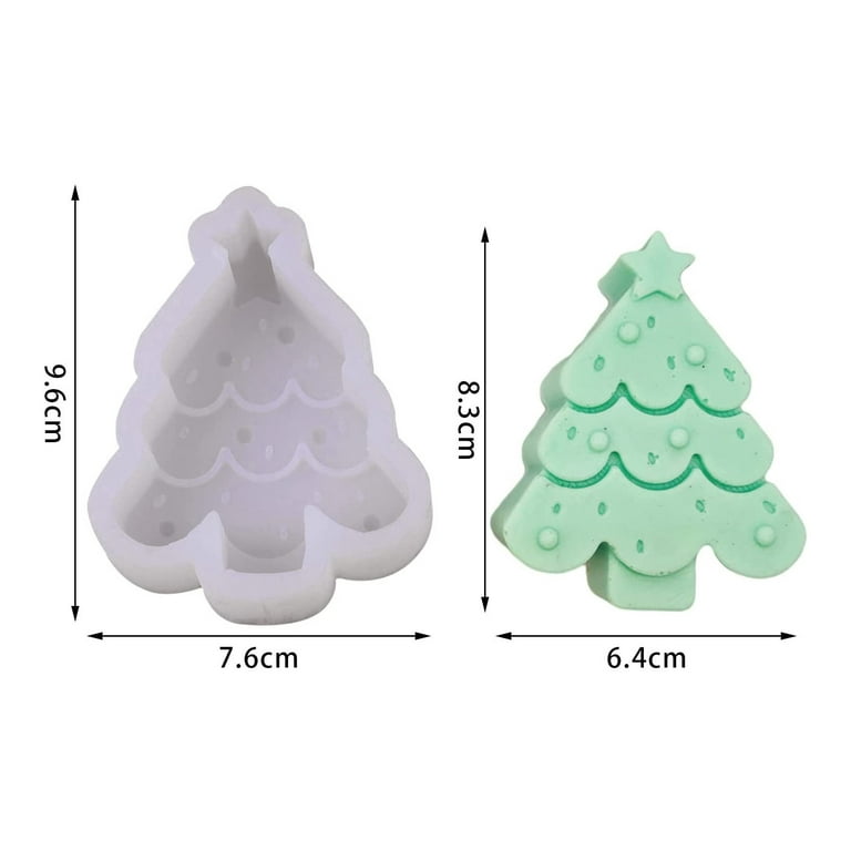 Lacyie Christmas Silicone Molds, Christmas Tree Cute Shape Baking
