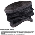 thumbnail image 4 of Anpro Winter Hats for Men, Warm Knit Hat Scarf Set 2 in 1 Neck Warmer - Black Gray, 4 of 6