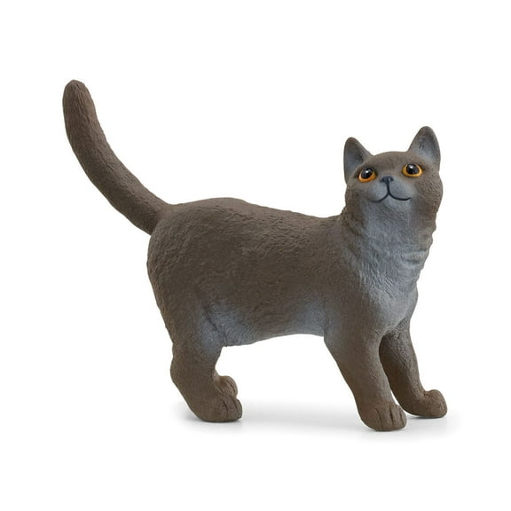 Schleich Farm World - Farm Animal Toy British Shorthair Cat Figurine