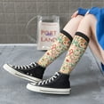 thumbnail image 5 of Rateoe Indian Paisley 1 Pattern Women’s Knee High Crew Socks,Trouser Socks Comfortable, Breathable, Moisture-Wicking and Soft, 5 of 6