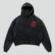thumbnail image 4 of Sudadera con capucha holgada negra estilo retro gótico para hombre, sudadera con capucha con estampado de letras Y2k de anime, sudadera estilo Harajuku, ropa para hombre, 4 of 4