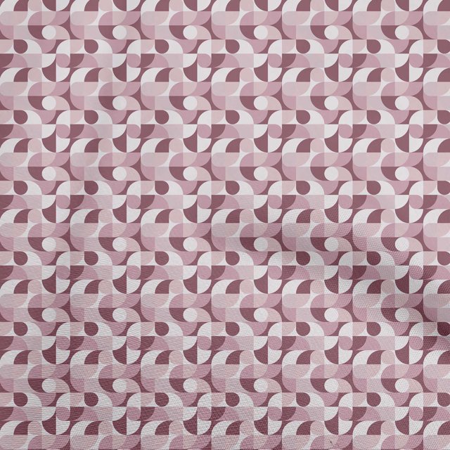 oneOone Polyester Spandex Wine Fabric Geometric Sewing Craft Projects Fabric Prints By Yard 56 Inch Wide