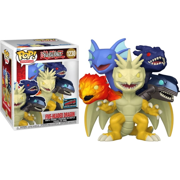 Collectible Funko POP! Animation: Yu-Gi-Oh - Five-Headed Dragon (2022 NYCC)(Damaged Box) #1230