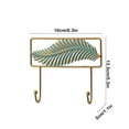 thumbnail image 3 of TaTaai Gift Coat Rack Wall Mount, Decorative Leaves Iron Hooks Iron Rustic Wall Hook Rack for Bathroom Entryway, 3 of 6