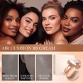 thumbnail image 4 of Powder Air Cushion, Luminous Cream, 2 In 1 Concealer with Built-In Curved Puff for Even Application, Lightweight Pressed Powder Compact for Long-Lasting Makeup, Portable Travel Size, 4 of 5