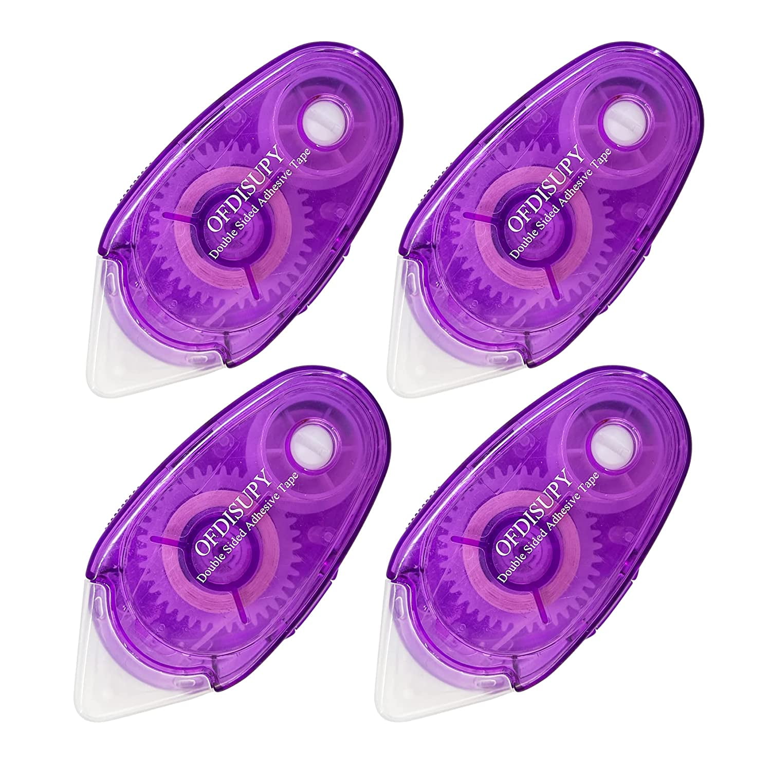 Total 4pcs Double Sided Adhesive Tape Runner Scrapbooking Tape Roller